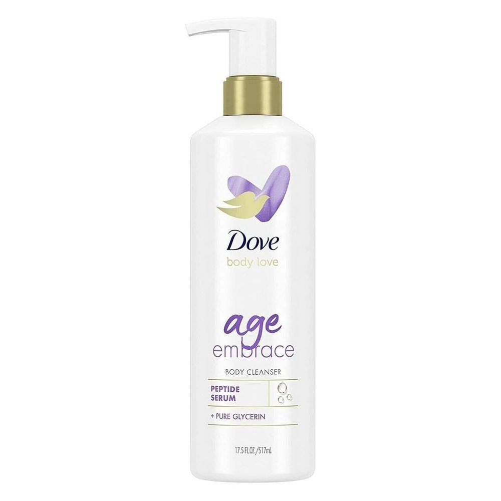 Love Dove Body Cleanser 17.5 Fl oz Age Embrace with Peptides Pure Glycerin